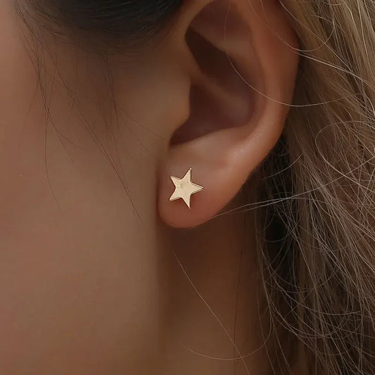 1Pair Little Moon Star Earrings